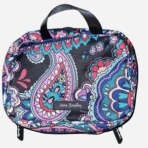 Vera Bradley Paisley Cosmetic Case - Pink, Turquoise & Black